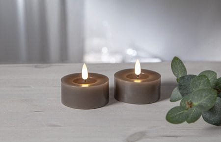 Flamme Flow LED-telys 2-pakning 7 cm - muldvarp - Belysning - Innendørsbelysning & Lamper - Dekorasjonsbelysning