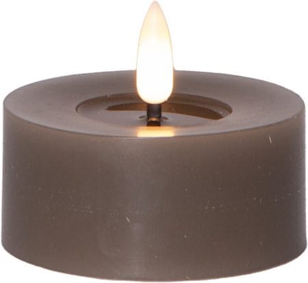 Flamme Flow LED-telys 2-pakning 7 cm, muldvarp