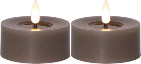 Flamme Flow LED-telys 2-pakning 7 cm - muldvarp - Belysning - Innendørsbelysning & Lamper - Dekorasjonsbelysning