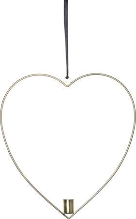 Flamme Heart innendørsdekorasjon 28 cm - Messing - Belysning - Innendørsbelysning & Lamper - Dekorasjonsbelysning