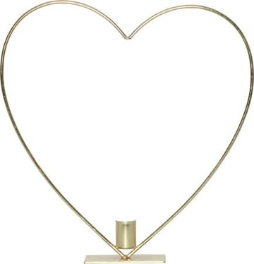 Flamme Heart innendørsdekorasjon 28 cm - Messing - Belysning - Innendørsbelysning & Lamper - Dekorasjonsbelysning
