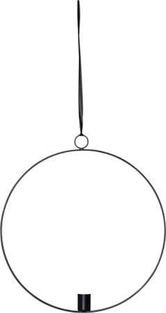 Flamme Ring innendørsdekorasjon 28,5 cm - svart og hvit - Belysning - Innendørsbelysning & Lamper - Dekorasjonsbelysning