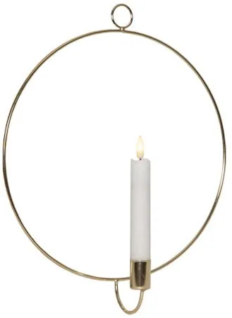 Flamme Ring innendørsdekorasjon 28 cm - messing - Belysning - Innendørsbelysning & Lamper - Dekorasjonsbelysning