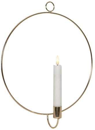 Flamme Ring innendørsdekorasjon 28 cm - messing - Belysning - Innendørsbelysning & Lamper - Dekorasjonsbelysning