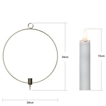 Flamme Ring innendørsdekorasjon 28 cm - messing - Belysning - Innendørsbelysning & Lamper - Dekorasjonsbelysning
