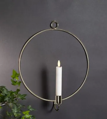 Flamme Ring innendørsdekorasjon 28 cm - messing - Belysning - Innendørsbelysning & Lamper - Dekorasjonsbelysning