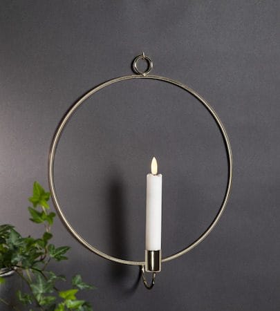 Flamme Ring innendørsdekorasjon 28 cm - messing - Belysning - Innendørsbelysning & Lamper - Dekorasjonsbelysning