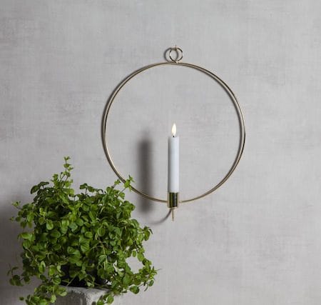 Flamme Ring innendørsdekorasjon 28 cm - messing - Belysning - Innendørsbelysning & Lamper - Dekorasjonsbelysning