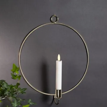 Flamme Ring innendørsdekorasjon 28 cm - messing - Belysning - Innendørsbelysning & Lamper - Dekorasjonsbelysning