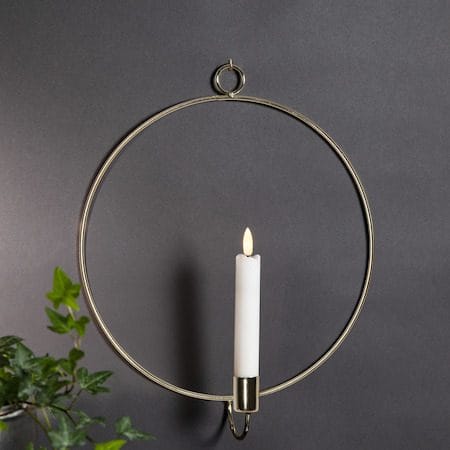 Flamme Ring innendørsdekorasjon 28 cm - messing - Belysning - Innendørsbelysning & Lamper - Dekorasjonsbelysning