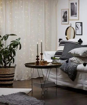 Flamme Rustic LED-antikklys, 2-pakning, 25 cm - hvit - Belysning - Innendørsbelysning & Lamper - Dekorasjonsbelysning