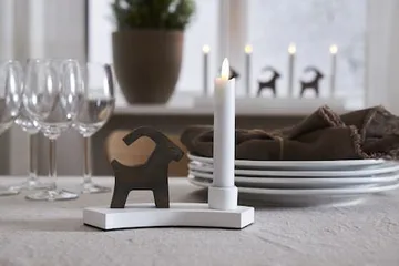 Flamme Rustic LED antikklys 2-pakning 15 cm - hvit - Belysning - Innendørsbelysning & Lamper - Dekorasjonsbelysning