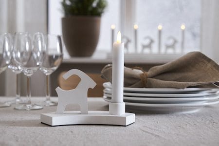 Flamme Rustic LED antikklys 2-pakning 15 cm - hvit - Belysning - Innendørsbelysning & Lamper - Dekorasjonsbelysning