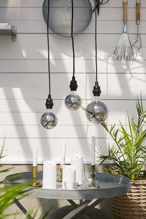 Flamme Rustic LED antikklys 2-pakning 15 cm - hvit - Belysning - Innendørsbelysning & Lamper - Dekorasjonsbelysning