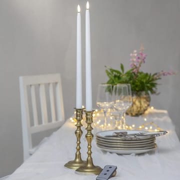 Flamme Slim LED antikklys 2-pakning 38 cm - hvit - Belysning - Innendørsbelysning & Lamper - Dekorasjonsbelysning