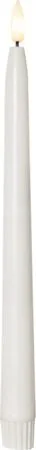 Flamme Slim Outdoor LED antikklys 2-pakning, hvit
