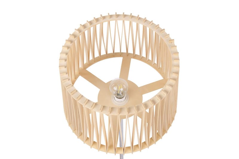 Forgen Gulvlampe 153 cm - Sølv/Lyst tre - Belysning - Innendørsbelysning & Lamper - Soveromslampe