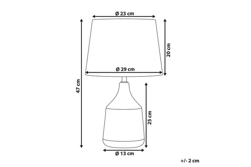 Galatea Bordlampe 47 cm E14 - Bronse/Beige - Belysning - Innendørsbelysning & Lamper - Vinduslampe - Vinduslampe på fot