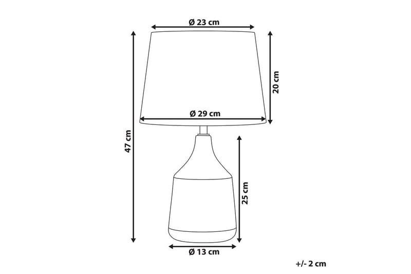 Galatea Bordlampe 47 cm E14 - Bronse/Beige - Belysning - Innendørsbelysning & Lamper - Vinduslampe - Vinduslampe på fot