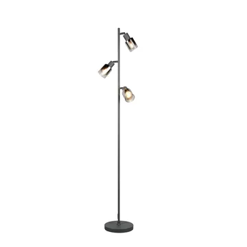 Golvlampa TRIO Cadiz Trio Lighting Black, Chrome - Belysning - Innendørsbelysning & Lamper - Soveromslampe
