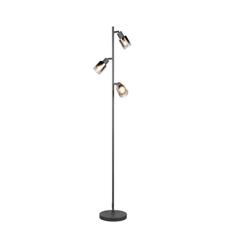 Golvlampa TRIO Cadiz Trio Lighting Black, Chrome - Belysning - Innendørsbelysning & Lamper - Soveromslampe