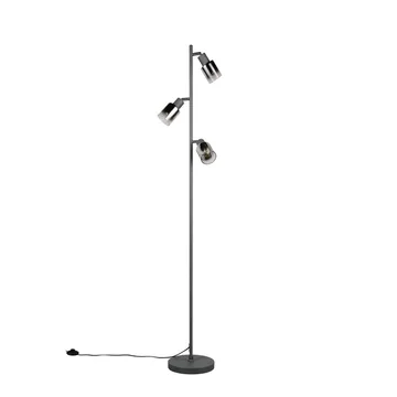 Golvlampa TRIO Cadiz Trio Lighting Black, Chrome - Belysning - Innendørsbelysning & Lamper - Soveromslampe