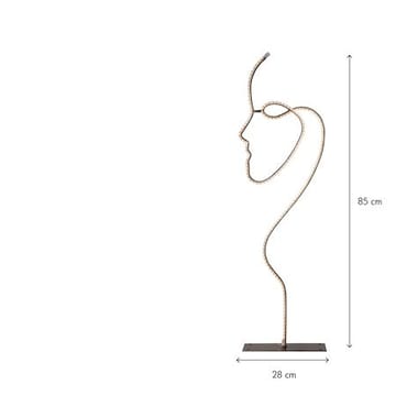 Grafico Siluett dekorasjonsbelysning 85 cm - svart - Belysning - Innendørsbelysning & Lamper - Dekorasjonsbelysning
