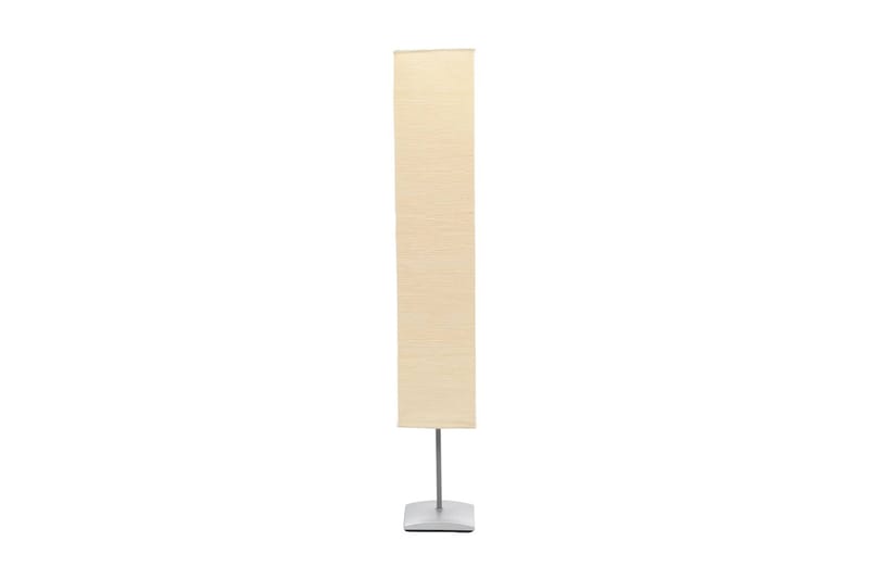 2 stand fikantet lampe - krem - Krem/Børstet Aluminium - Belysning - Innendørsbelysning & Lamper - Gulvlampe