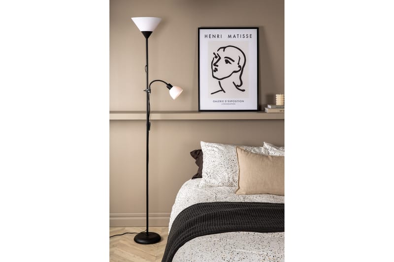 Bagasi - Gulvlampe - Svart/Hvit - Belysning - Innendørsbelysning & Lamper - Gulvlampe - Toarmet gulvlampe