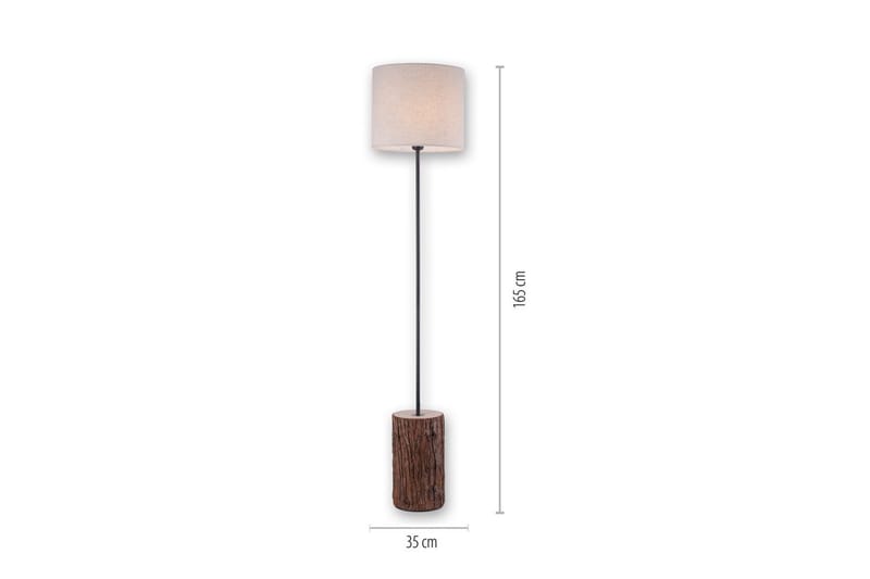 Gulvlampe Bark - 35x165x35 cm - Belysning - Innendørsbelysning & Lamper - Soveromslampe