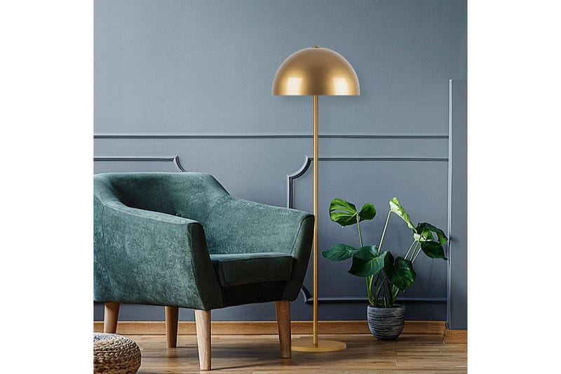 Gulvlampe Blandet Gull - Gull - Belysning - Innendørsbelysning & Lamper - Soveromslampe