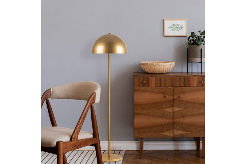 Gulvlampe Blandet Gull - Gull - Belysning - Innendørsbelysning & Lamper - Soveromslampe