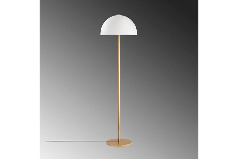 Gulvlampe Blandet Gull Hvit - Gull Hvit - Belysning - Innendørsbelysning & Lamper - Soveromslampe