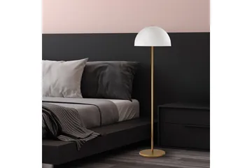 Gulvlampe Blandet Gull Hvit - Gull Hvit - Belysning - Innendørsbelysning & Lamper - Soveromslampe