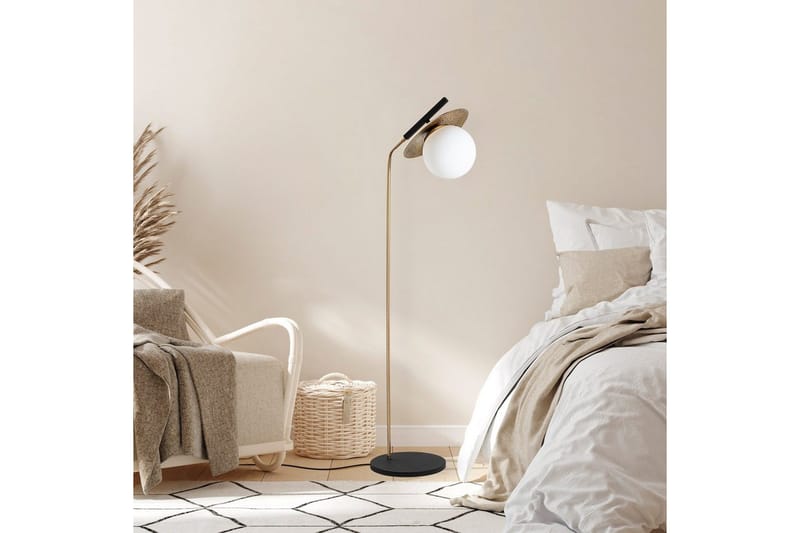 Gulvlampe Cartin Gull - Gull - Belysning - Innendørsbelysning & Lamper - Soveromslampe
