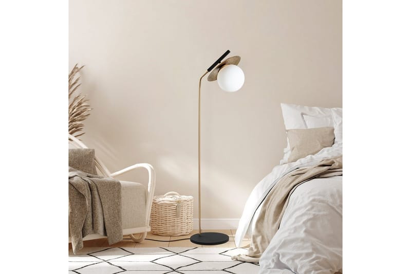 Gulvlampe Cartin Gull - Gull - Belysning - Innendørsbelysning & Lamper - Soveromslampe