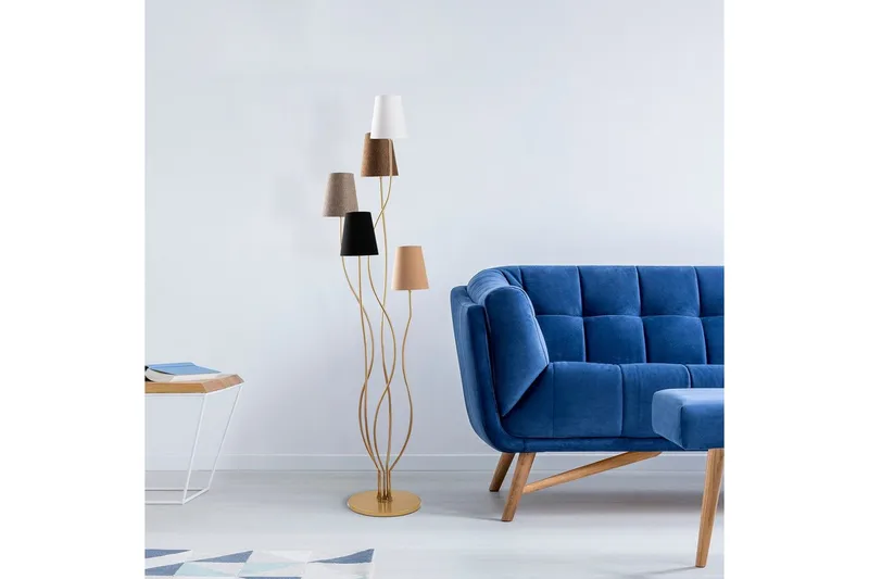 Gulvlampe Crestor Flerfarget / Mørke farger - Flerfarget / Mørke farger - Belysning - Innendørsbelysning & Lamper - Soveromslampe