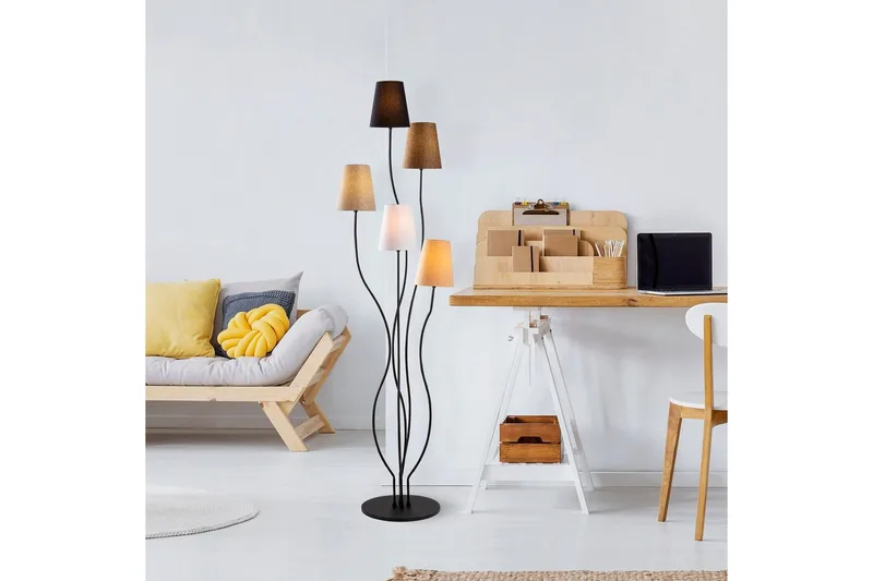 Gulvlampe Crestor Flerfarget / Narwanike farger - Flerfarget / Narwanike farger - Belysning - Innendørsbelysning & Lamper - Soveromslampe