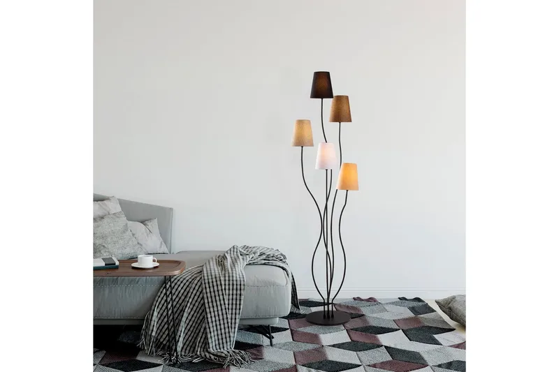 Gulvlampe Crestor Flerfarget / Narwanike farger - Flerfarget / Narwanike farger - Belysning - Innendørsbelysning & Lamper - Soveromslampe