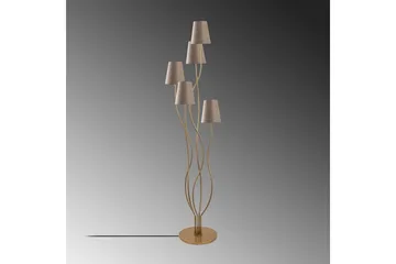 Gulvlampe Crestor Gull / Beige - Gull / Beige - Belysning - Innendørsbelysning & Lamper - Soveromslampe