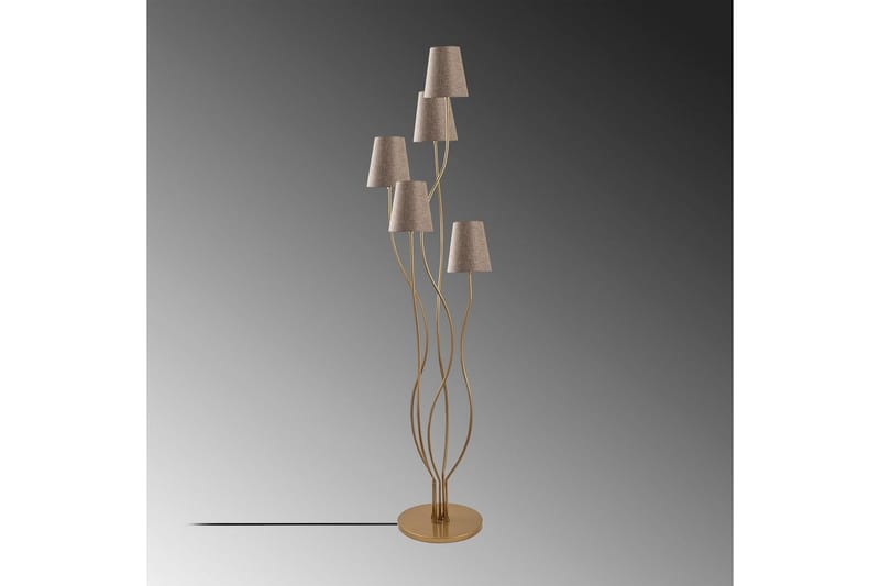 Gulvlampe Crestor Gull / Beige - Gull / Beige - Belysning - Innendørsbelysning & Lamper - Soveromslampe