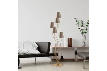 Gulvlampe Crestor Gull / Beige - Gull / Beige - Belysning - Innendørsbelysning & Lamper - Soveromslampe