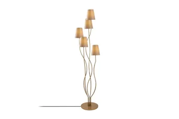 Gulvlampe Crestor Gull / Beige - Gull / Beige - Belysning - Innendørsbelysning & Lamper - Soveromslampe