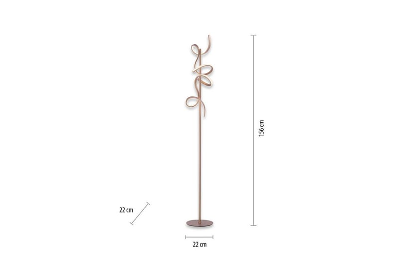 Gulvlampe Curls - 22x156x22 cm - Belysning - Innendørsbelysning & Lamper - Soveromslampe