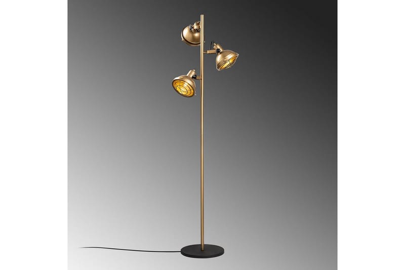 Gulvlampe Desten Gull - Gull - Belysning - Innendørsbelysning & Lamper - Soveromslampe