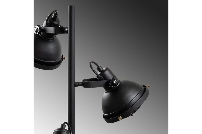 Gulvlampe Desten Svart - Svart - Belysning - Innendørsbelysning & Lamper - Soveromslampe
