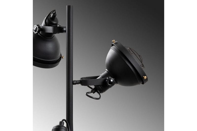 Gulvlampe Desten Svart - Svart - Belysning - Innendørsbelysning & Lamper - Soveromslampe