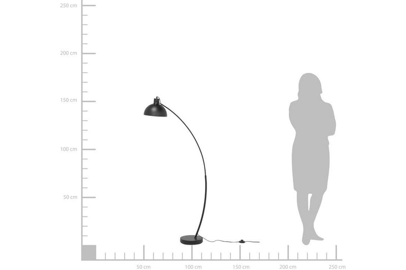 Dintel Gulvlampe 155 cm - Svart - Belysning - Innendørsbelysning & Lamper - Gulvlampe