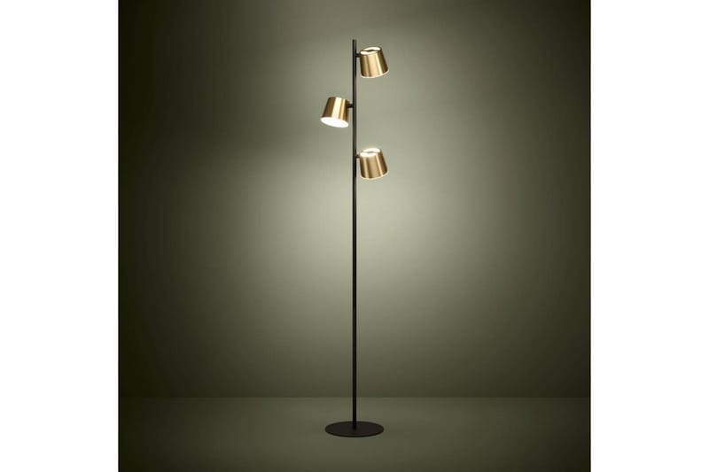 Gulvlampe Eglo Altamira Svart/Messing - Belysning - Innendørsbelysning & Lamper - Soveromslampe