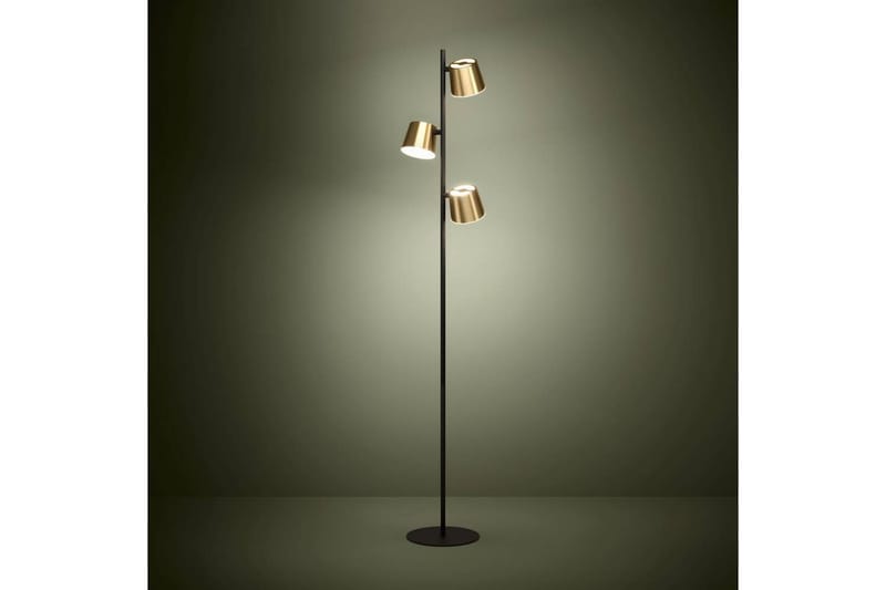 Gulvlampe Eglo Altamira Svart/Messing - Belysning - Innendørsbelysning & Lamper - Soveromslampe